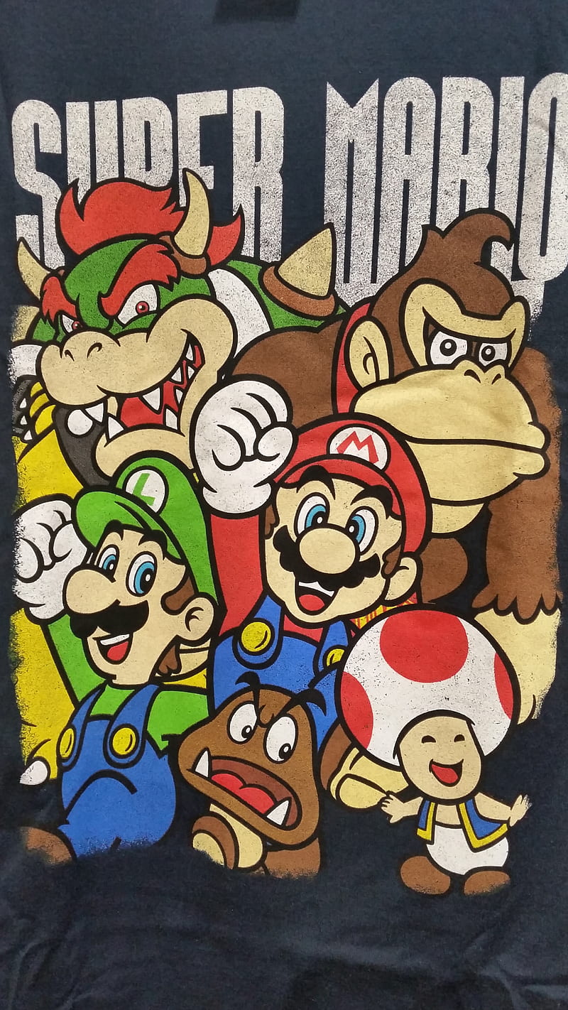 Mario and friends, game, super, video, HD phone wallpaper