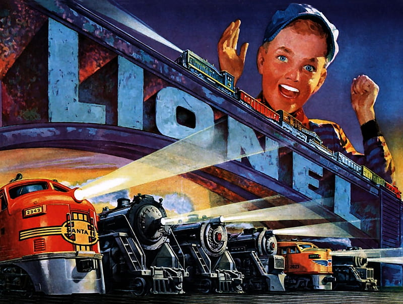 Lionel Catalog , railroad, art, locomotive, bonito, illustration, artwork, train, engine, catalog, painting, wide screen, tracks, HD wallpaper