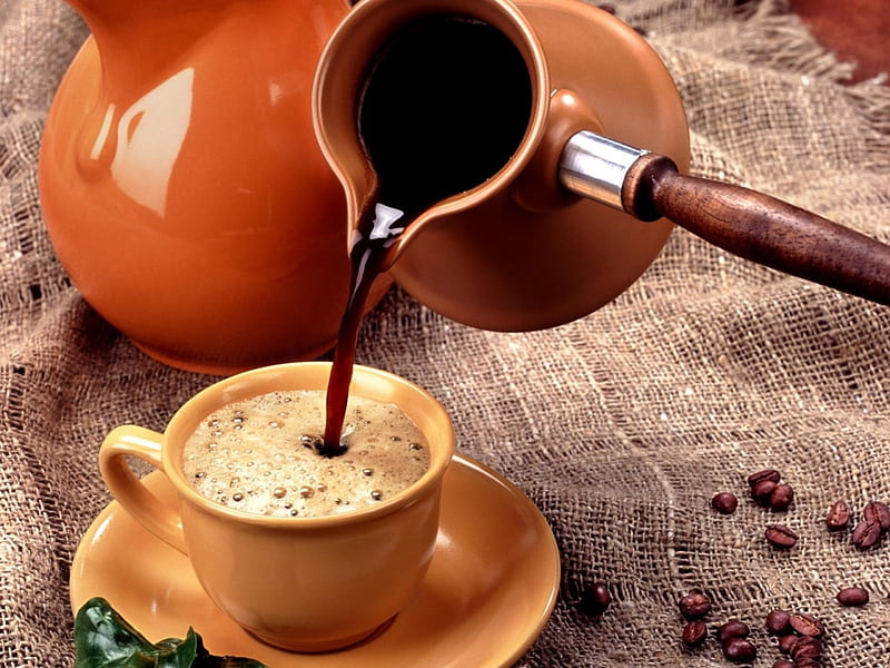 *** Cup of coffee? ***, cup, drink, koffee, fresh, HD wallpaper