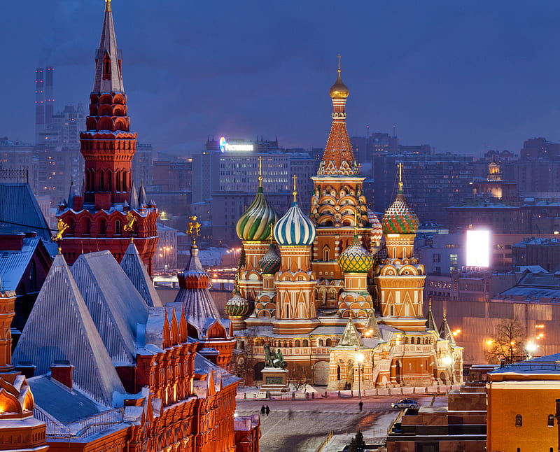 Moscow, city, russie, HD wallpaper