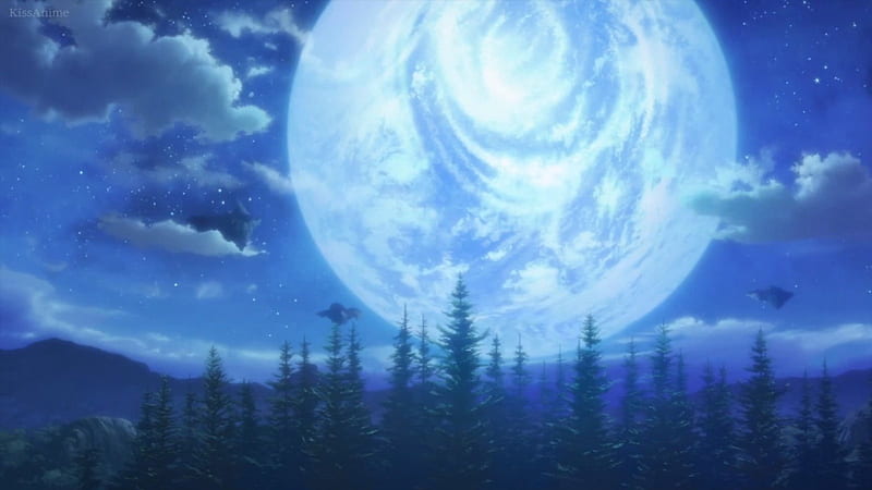 SAO: Full Moon, pretty, scenic, bonito, sweet, nice, moon, anime, beauty,  scenery, HD wallpaper | Peakpx