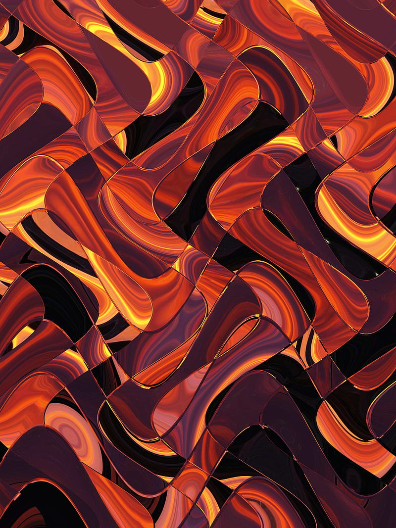Mirror Heatwave, abstract, art, burning, collage, fire, flame, heat, wave, HD phone wallpaper