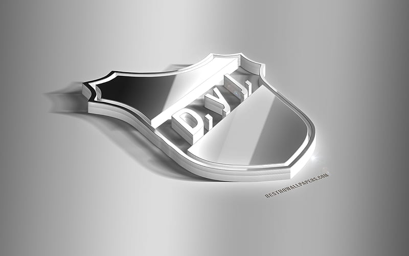 Defensa y Justicia, 3D steel logo, Argentinean football club, 3D emblem, Florencio Varela, Argentina, Superleague, metal emblem, Argentine Primera Division, football, creative 3d art, HD wallpaper