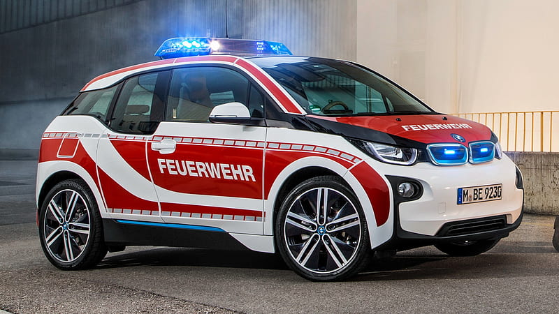 2015 BMW i3 - Feuerwehr, BMW, i3, Car, Feuerwehr, Fire, Emergency, Department, HD wallpaper