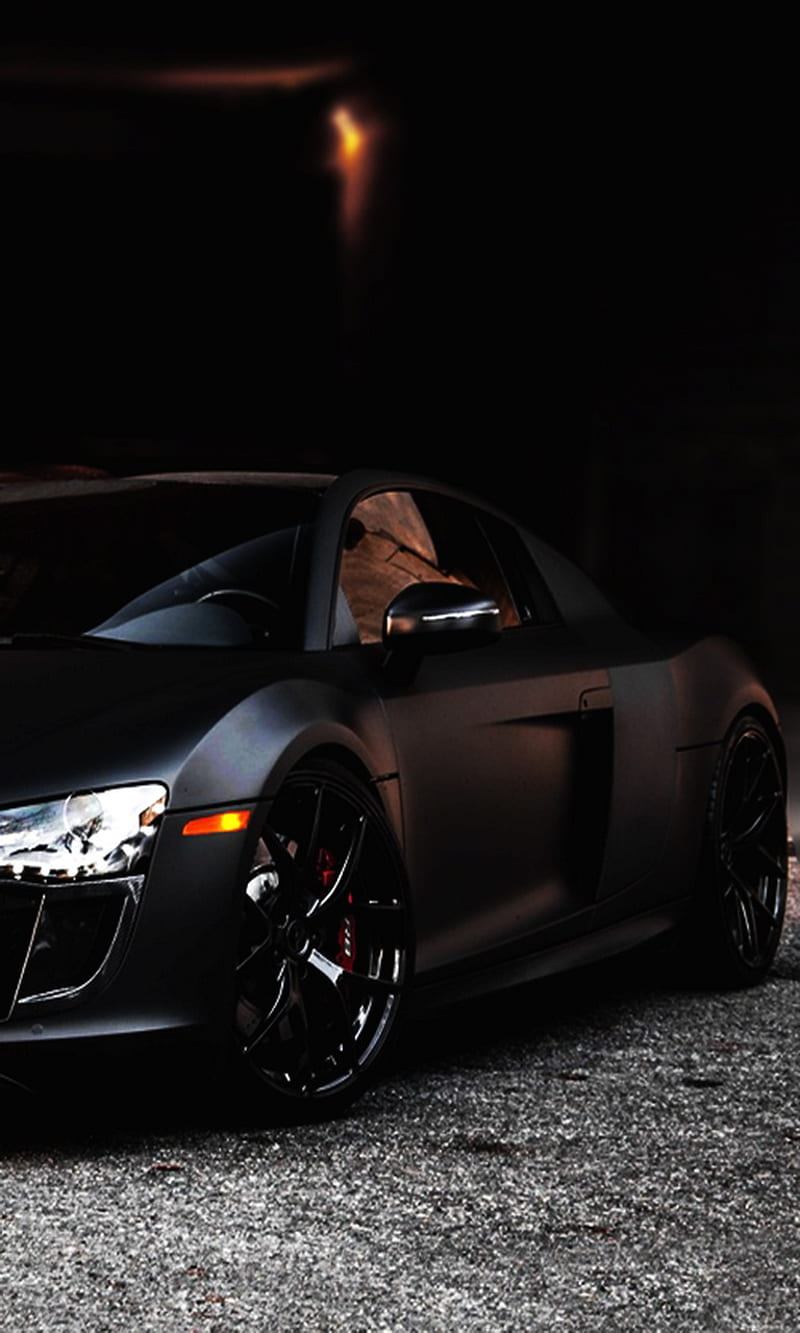 Audi r8, negro, coche, Fondo de pantalla de teléfono HD | Peakpx