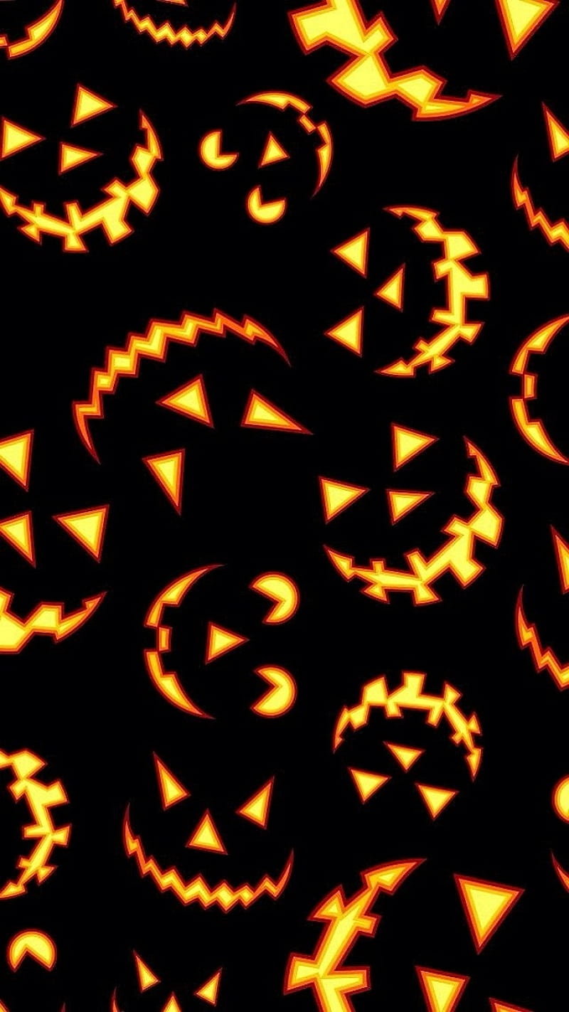 Halloween, pumpkin, scary, HD phone wallpaper