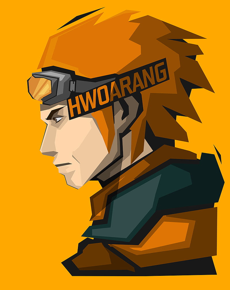 Tekken, simple background, orange background, orange, HD phone wallpaper