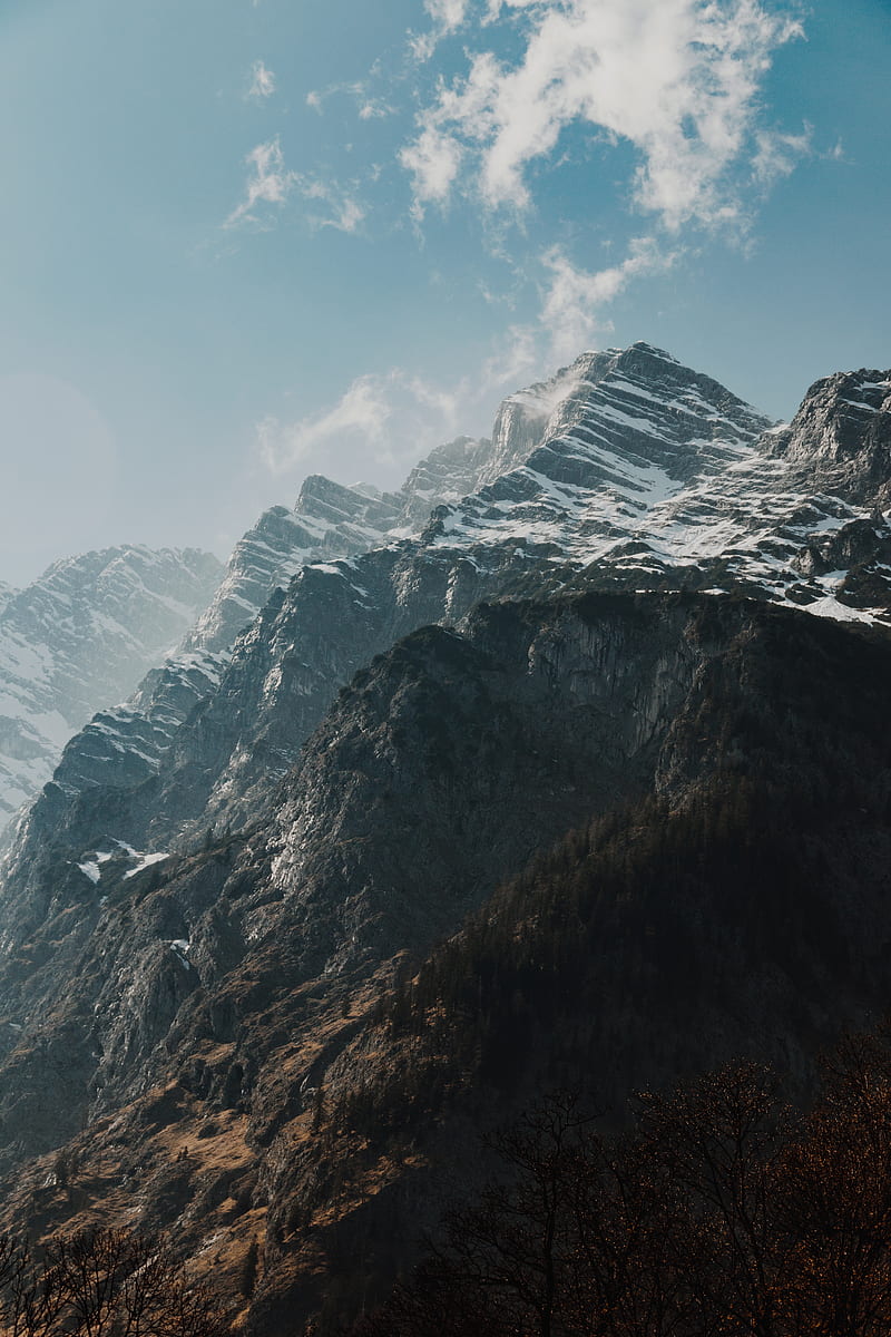 Snow covered mountain during daytime, HD phone wallpaper | Peakpx