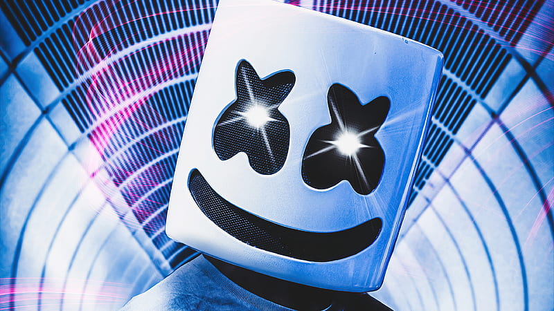 Marshmello DJ's Head With LED Mask Marshmello, HD wallpaper | Peakpx