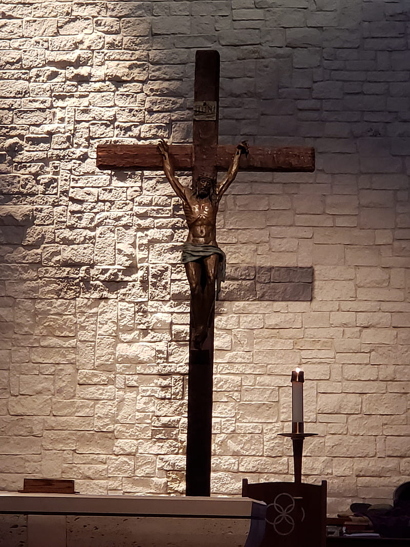 Crucifix, catholic, jesus, HD phone wallpaper