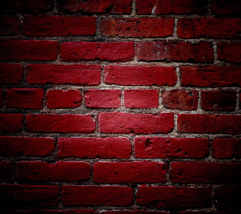 red bricks, wall, HD wallpaper