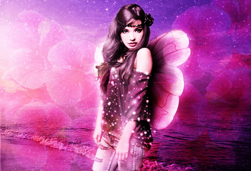 Purple Fairy, Purple, Fairy, Fantasy, HD wallpaper | Peakpx