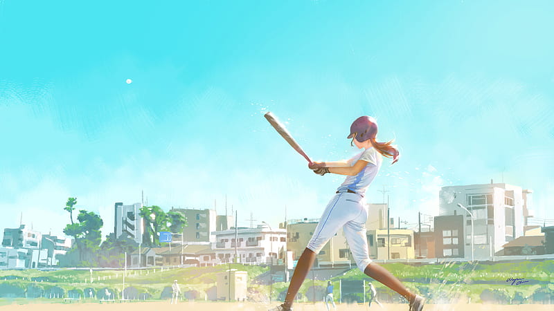 Baseball Player , baseball, artist, artwork, digital-art, HD wallpaper