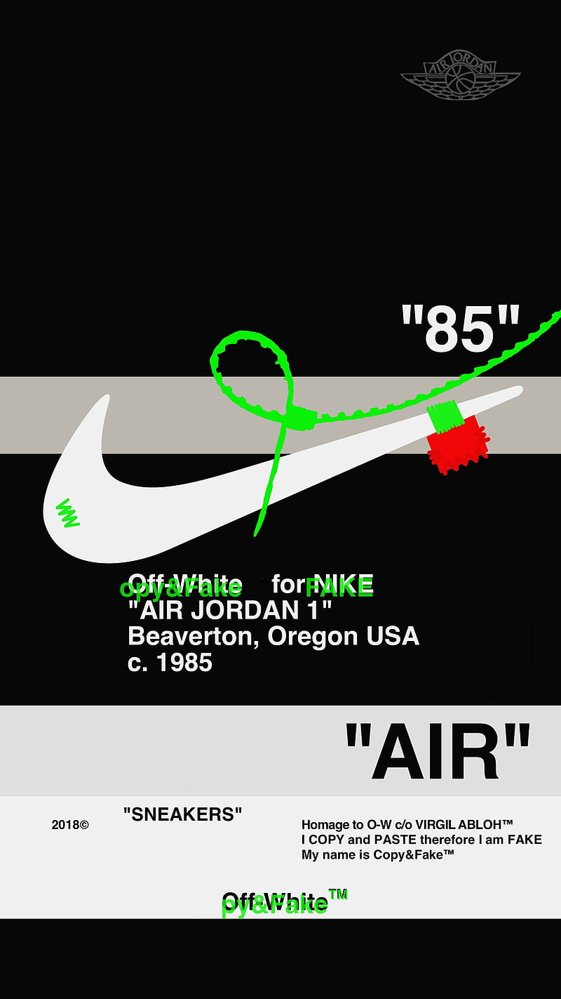 Off White ft Nike  Shoe logo ideas, Nike wallpaper, Supreme