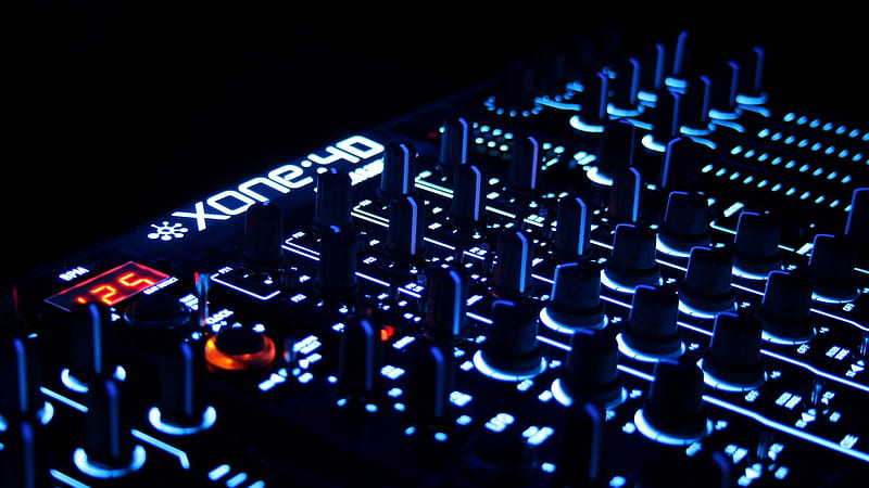 Heath Xone 4D, dark, music, mixer, equipment, HD wallpaper