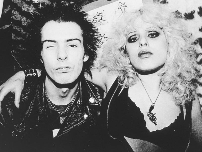 Sid and Nancy, Sex Pistols, wink, parners, friends, HD wallpaper
