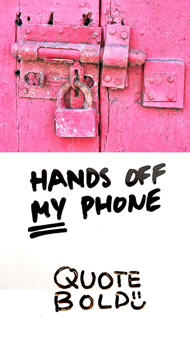 Do Not Touch, digital, dont, lock, locks, padlock, phone, pink, security, you, HD phone wallpaper