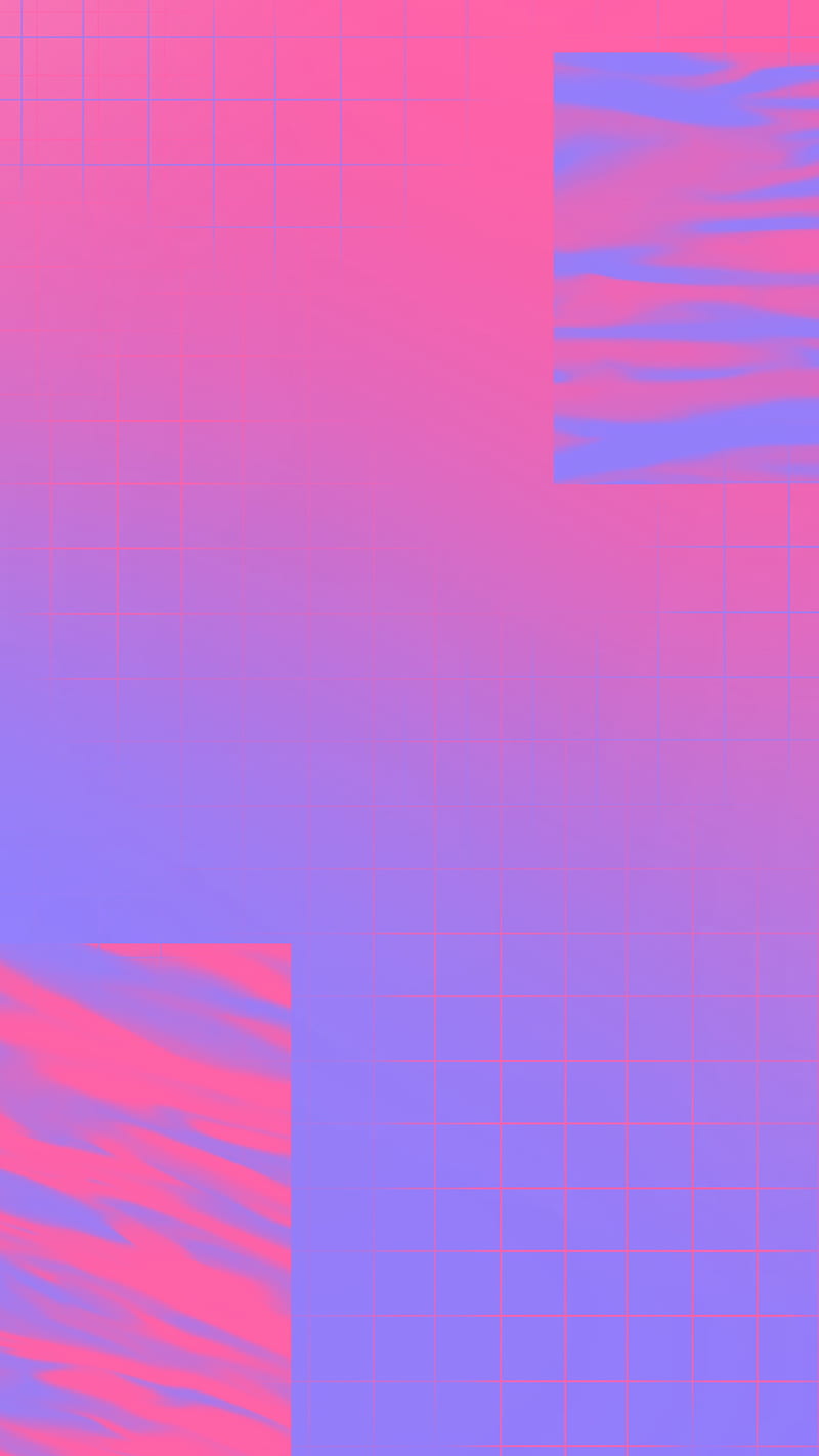 simple vapor pink retro, blue, gradient, purple, retrowave, vaporwave, waves, HD phone wallpaper