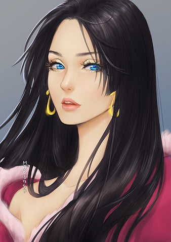 Anime Girl, Brown Hair and Eyes, Profile, Close-up of Face, Wears Light  Blue Cropped Stock Illustration - Illustration of face, longhair: 277251838