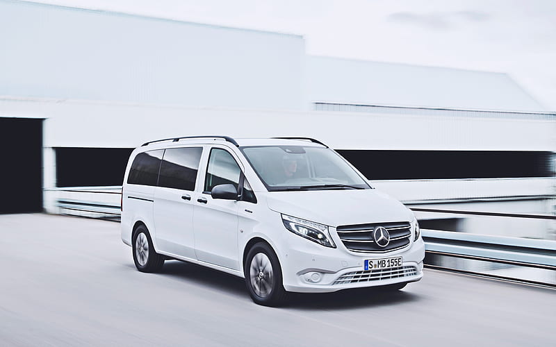 Mercedes-Benz eVito Tourer, road, minibuses, 2020 cars, W447, motion blur, 2020  Mercedes-Benz Vito, HD wallpaper