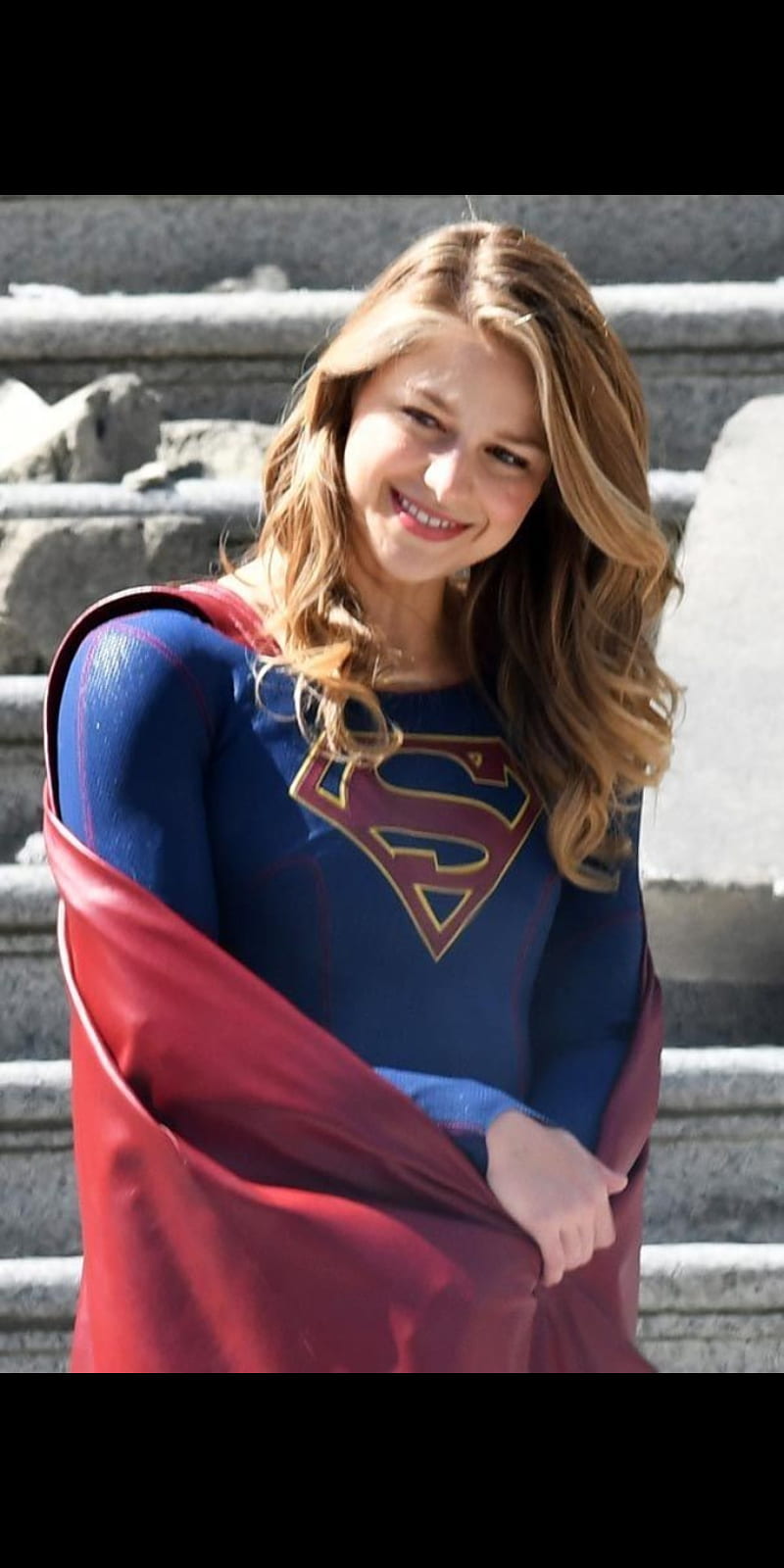 Supergirl smiling, melissa benoist, superman, HD phone wallpaper