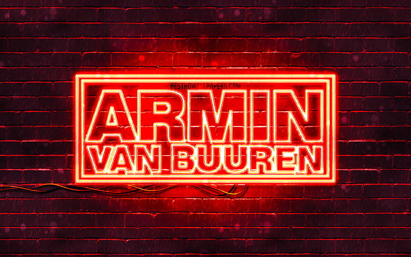 Armin van Buuren purple logo superstars, dutch DJs, purple brickwall ...