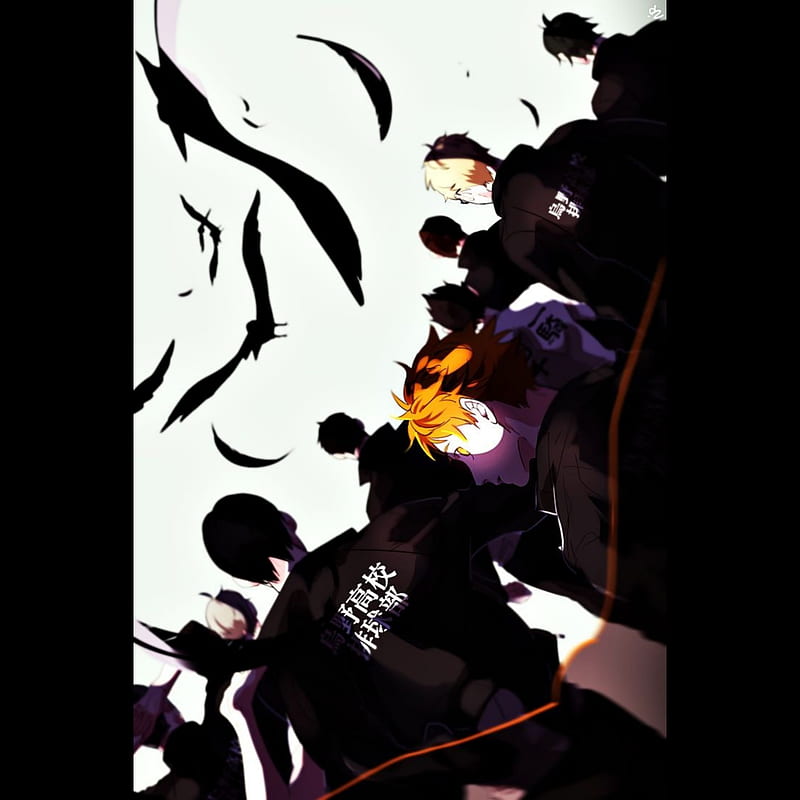 Download Haikyuu 4K Hinata Overhead Crow Wallpaper