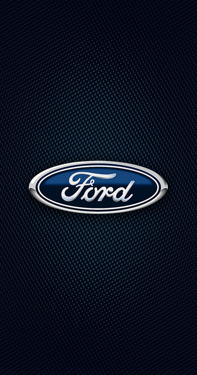 FORD DBLUE, blue, car, ford, logo, HD phone wallpaper
