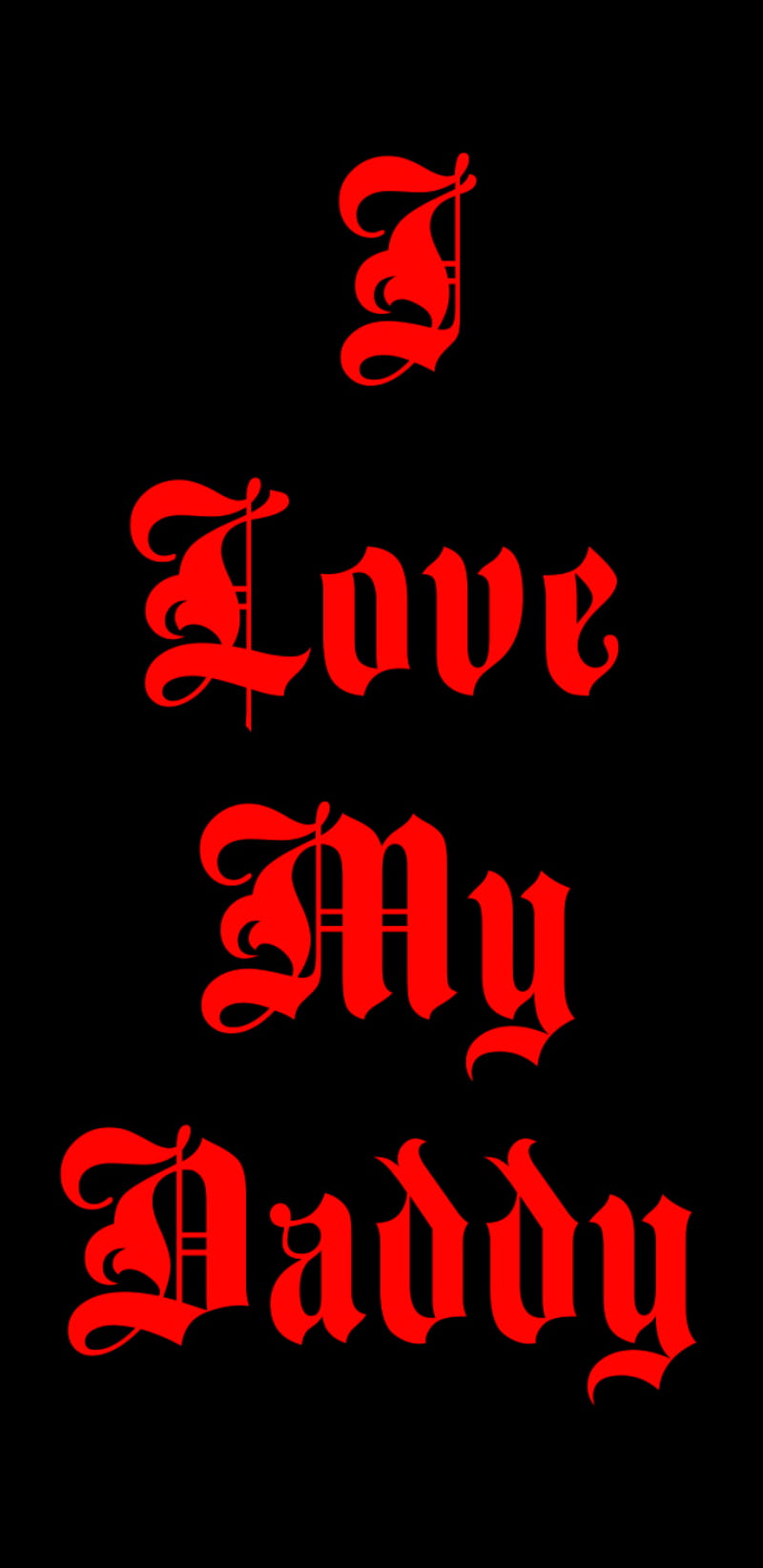 Ilovemydaddy, bdsm, black, daddy, family, life, love, my, red, HD phone wallpaper