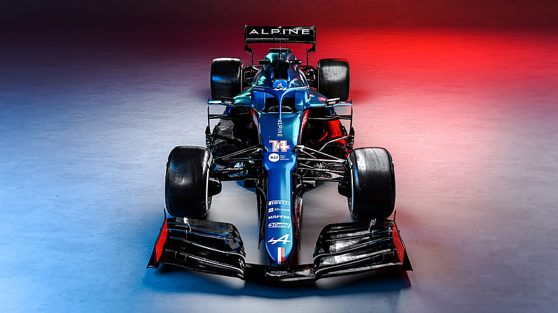 Formula 1, alpine, blue, castrol, formula one, france, microsoft, pirelli, HD wallpaper