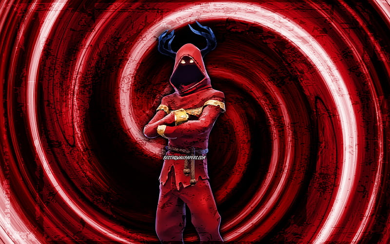 Cloaked Shadow, red grunge background, Fortnite, vortex, Fortnite characters, Cloaked Shadow Skin, Fortnite Battle Royale, Cloaked Shadow Fortnite, HD wallpaper