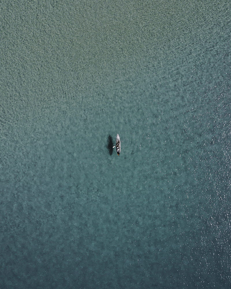 white paddle boat on body of water, HD phone wallpaper