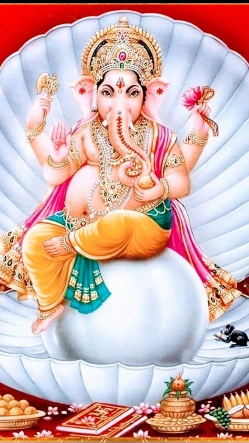 Ganesh Bhagwan Ka, bappa morya, bappa, morya, lord, god, HD phone wallpaper