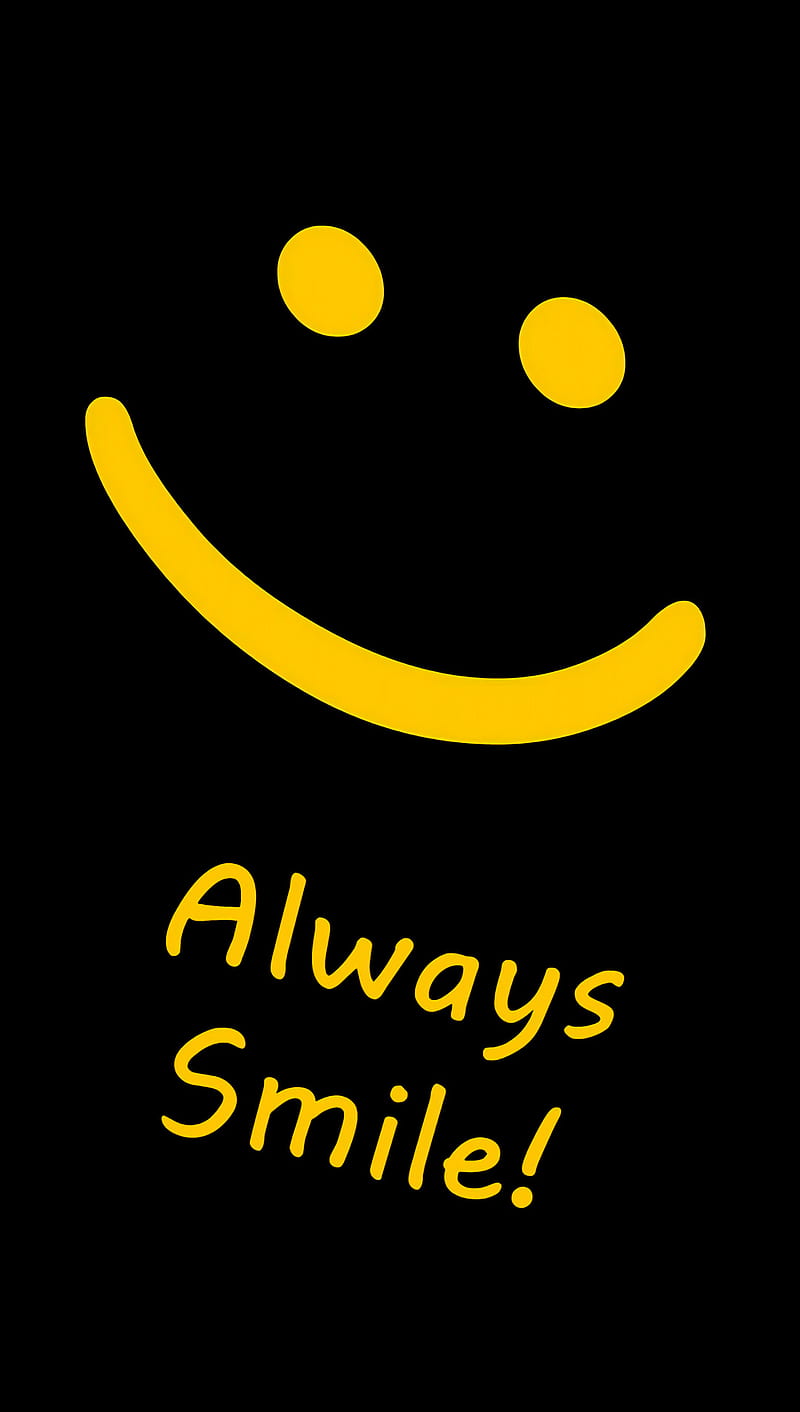 Always Smile, saying, sign, HD phone wallpaper