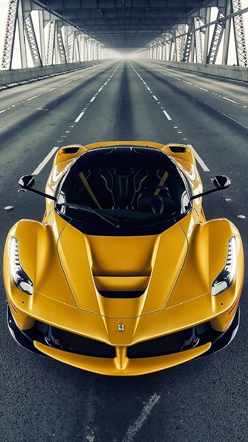 Yellow Laferrari Engine Ferrari Italian Speed Supercar Hd Mobile Wallpaper Peakpx