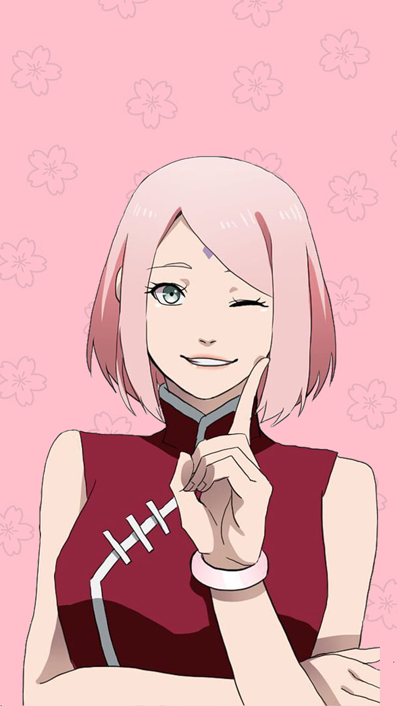 Haruno Sakura, narut, pink, HD phone wallpaper