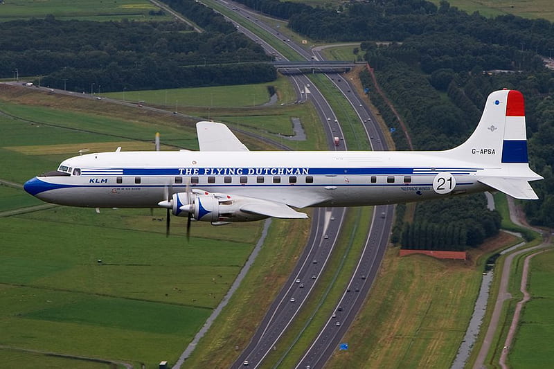 Douglas DC-6, douglas dc 6, aircraft, airplane, airliner, HD wallpaper