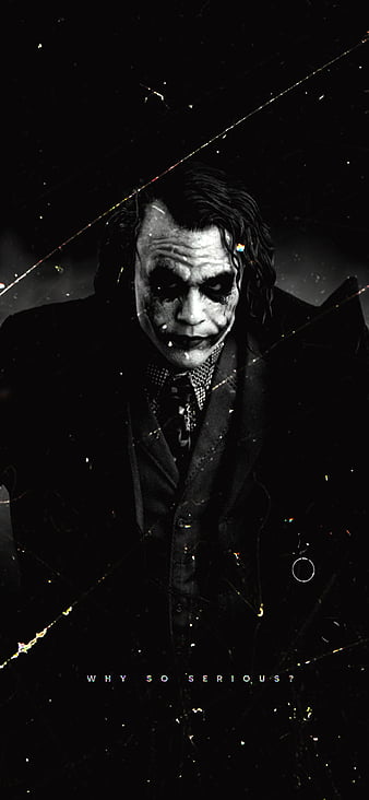 heath ledger joker face why so serious