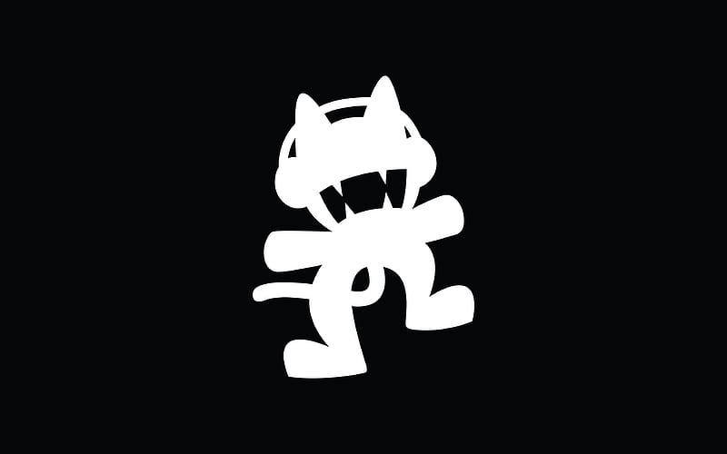 Monstercat minimal, black background, Monstercat logo, HD wallpaper