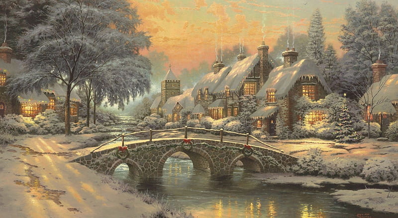 classic christmas paintings