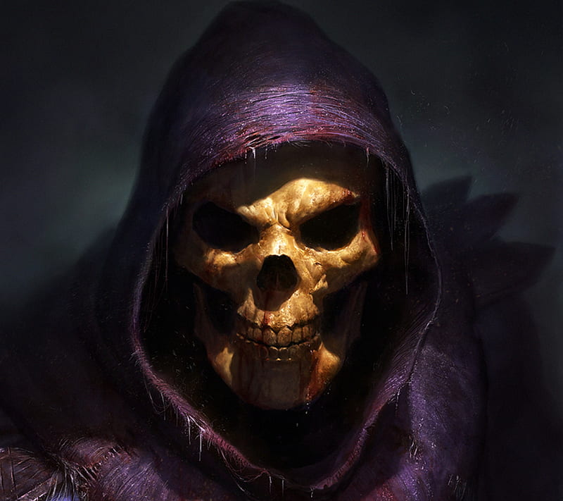 Skeletor, barbaivan, skull, HD wallpaper