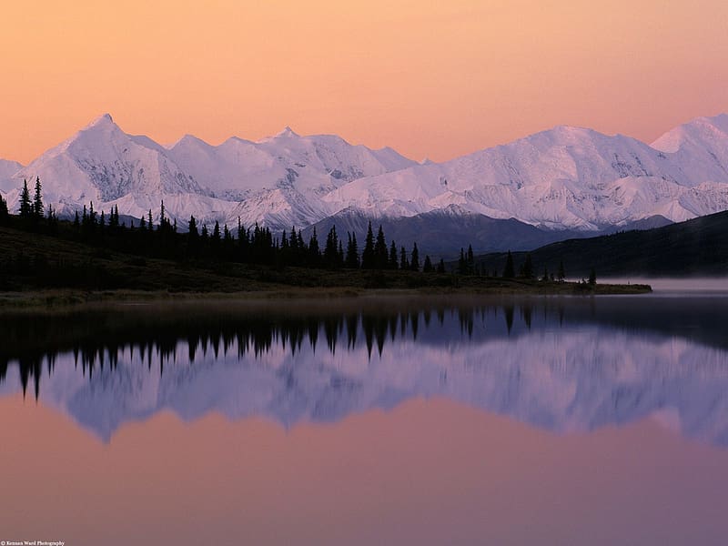 Snow Mountain Lake Reflection Hd Wallpaper Peakpx