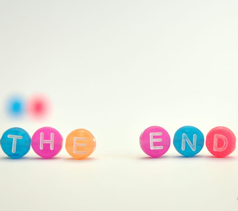 THE END, color, pastel, pill, HD wallpaper