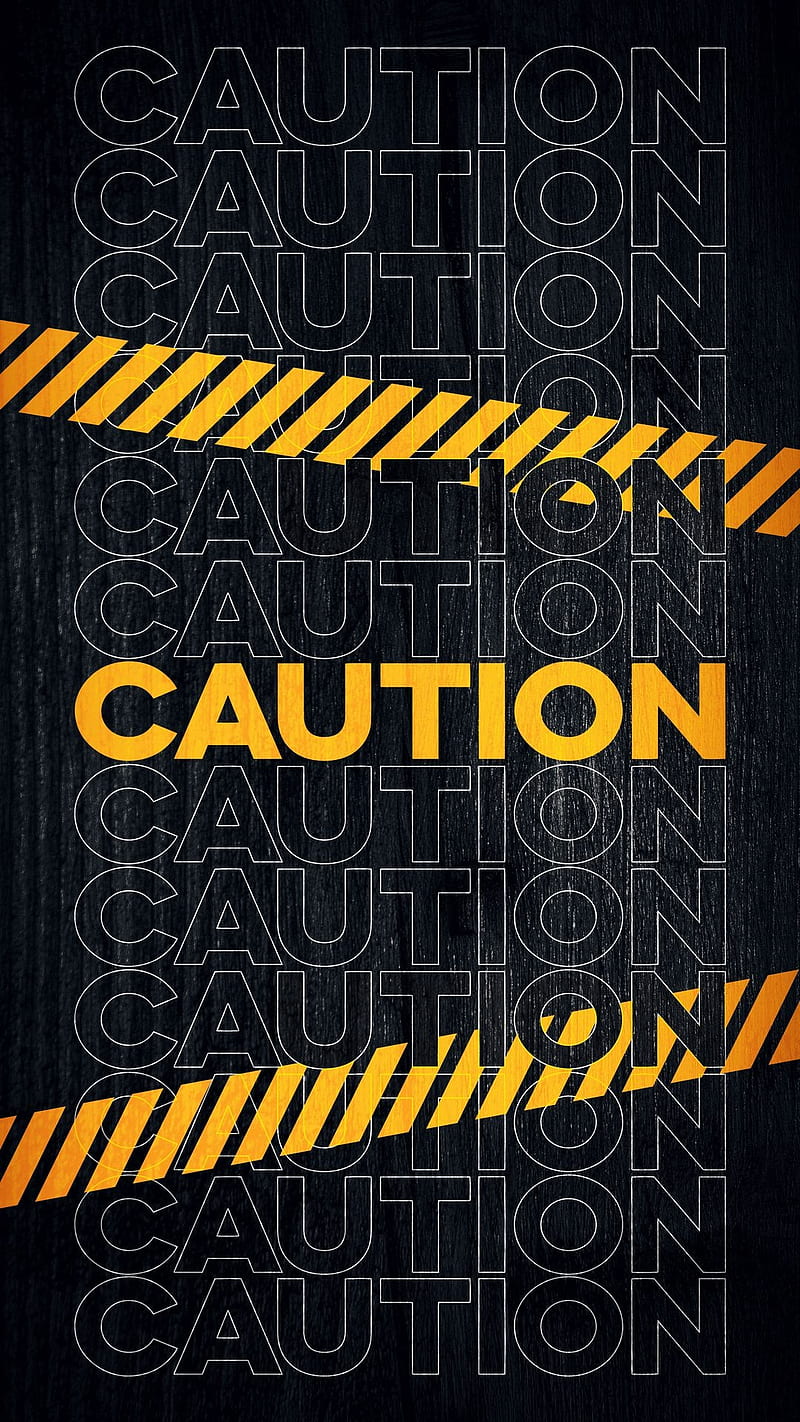 Caution lock screen, quote, saying, phone, wall, HD phone wallpaper