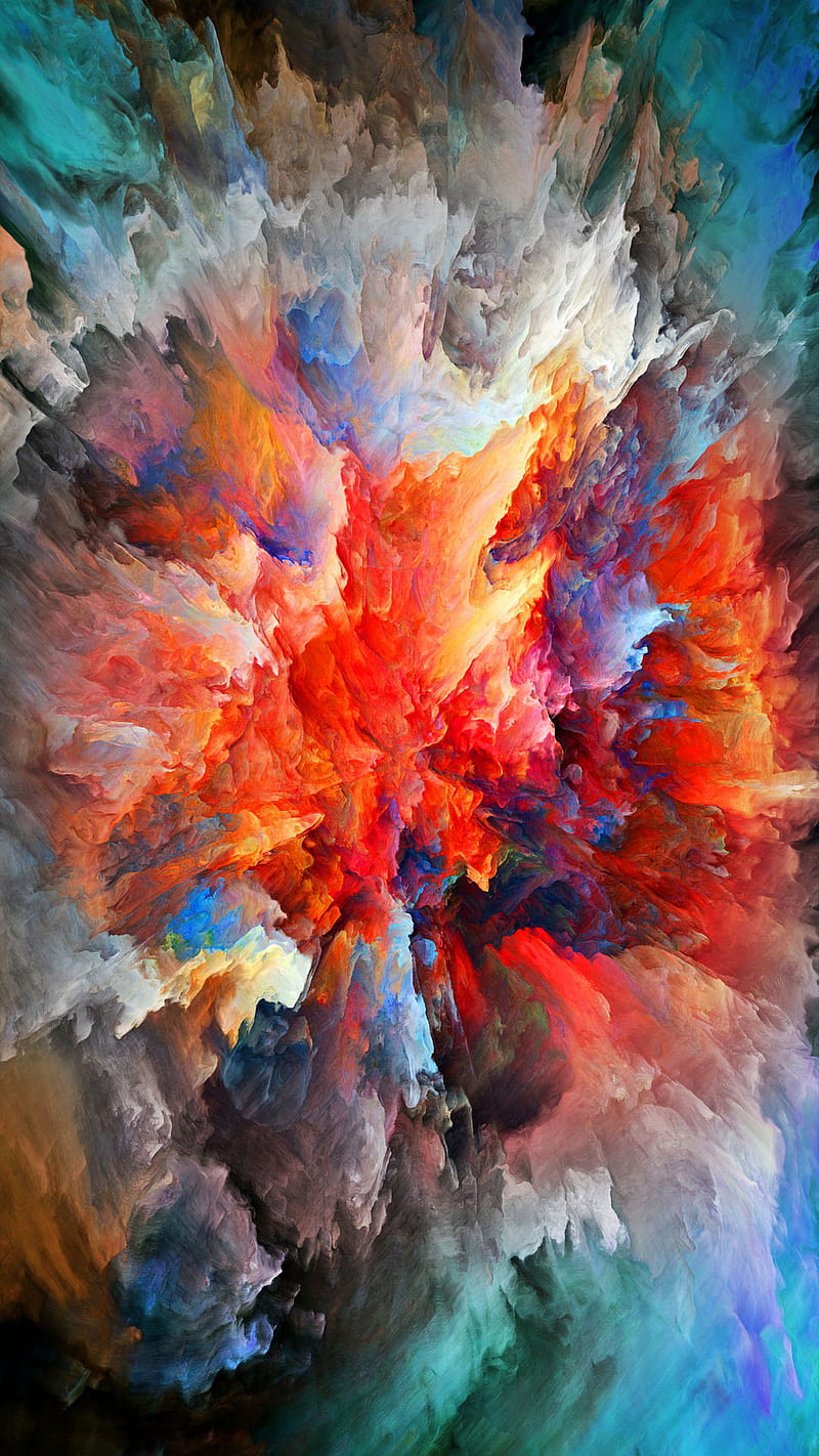 abstract, 3d, colorful, desenho, explosion, HD phone wallpaper
