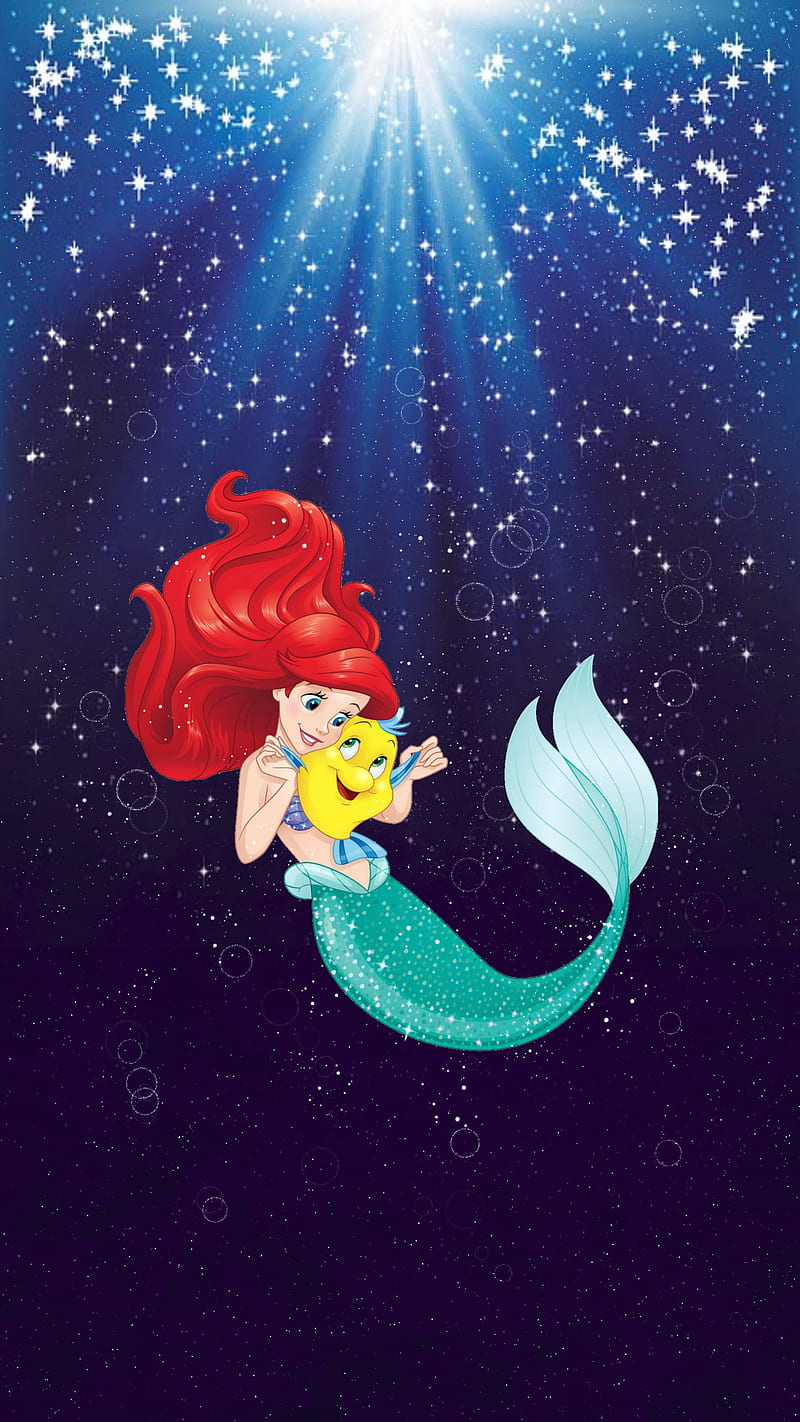 Ariel Little Mermaid, bubbles, deep, disney, linguado, ocean,  thelittlemermaid, HD phone wallpaper | Peakpx