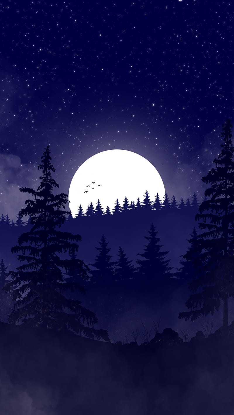 ArtStation  2D Avatar Night Stephen Okinfold  Fantasy landscape Scenery  background Anime scenery