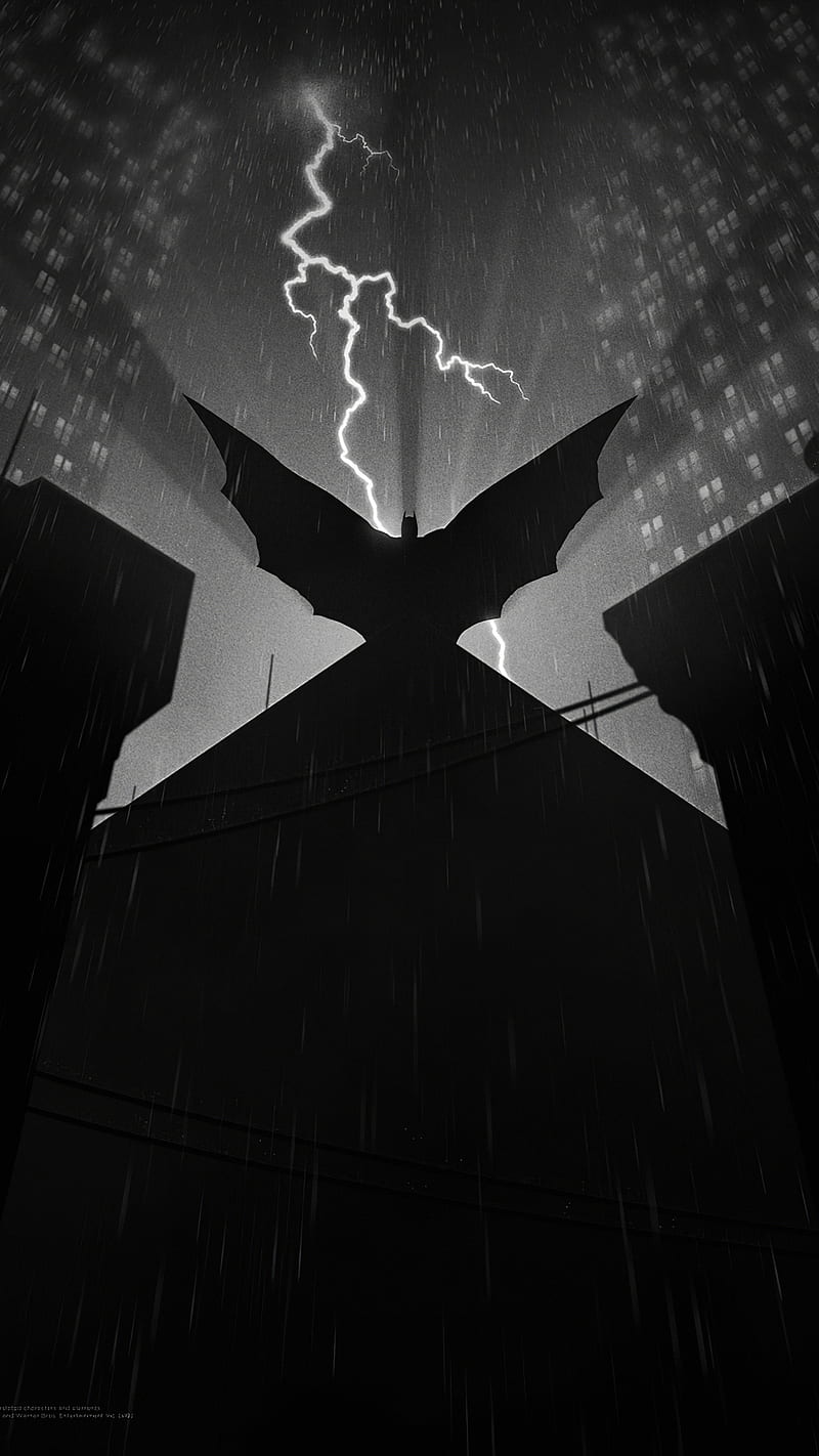 Batman Amoled, animated series, superman v batman, HD phone wallpaper