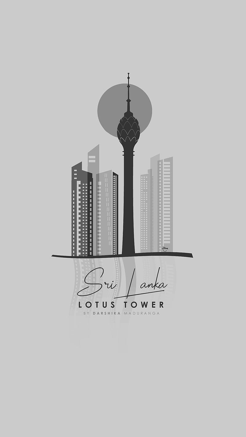 Lotus tower white, black, iphone, samsung, srilanka, super, tower, white, HD phone wallpaper