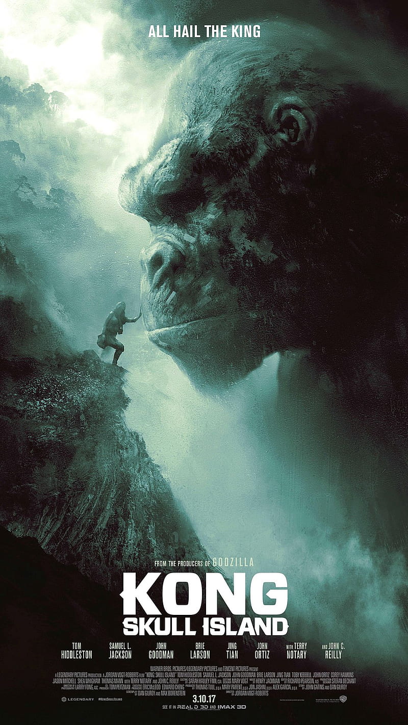 Kong Skull Island, 2017, kong, movie, poster, skull island, HD phone wallpaper